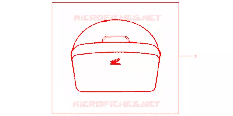 SAC INTERIEUR DE TOP CASE Honda SCOOTER 600 SILVERWING 2007  FJS600A7