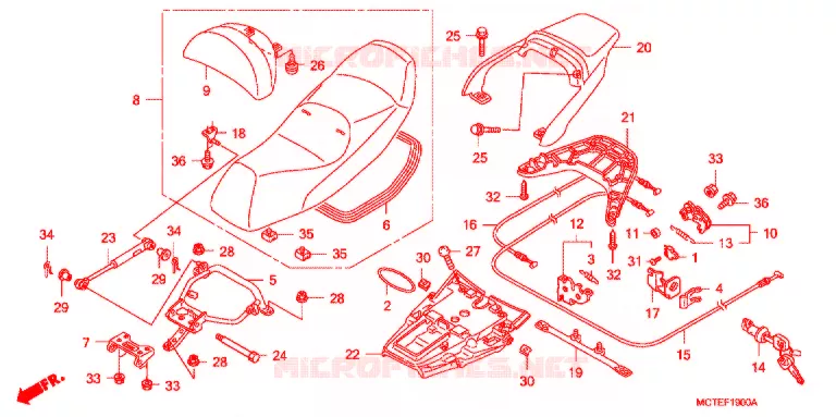 SELLE Honda SCOOTER 600 SILVERWING 2007  FJS600A7