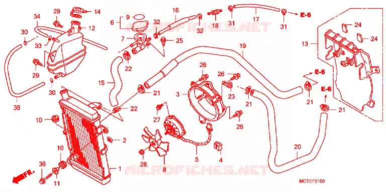 RADIATEUR Honda SCOOTER 600 SILVERWING 2009  FJS600A7