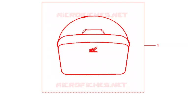 SAC INTERIEUR DE TOP CASE Honda SCOOTER 600 SILVERWING 2007  FJS600A7