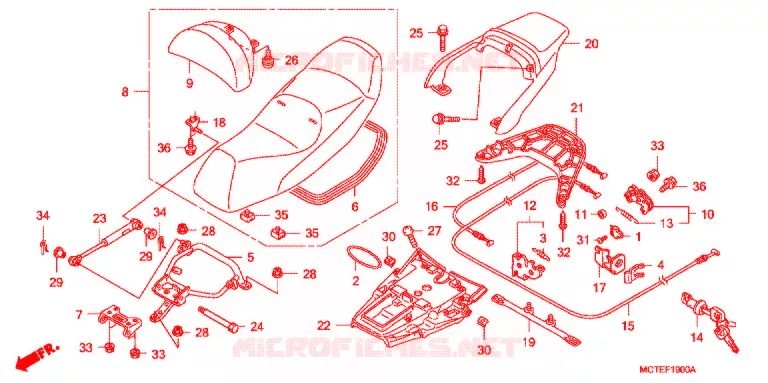 SELLE Honda SCOOTER 600 SILVERWING 2010  FJS600A7