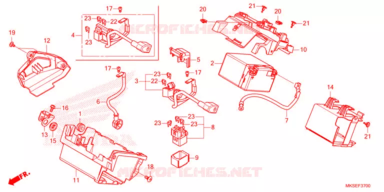 BATTERIE Honda MOTO 1100 AFRICA-TWIN 2021  CRF1100A2M