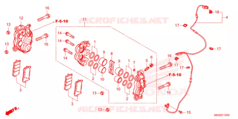 ETRIER DE FREIN AVANT Honda MOTO 1100 AFRICA-TWIN 2021  CRF1100A2M