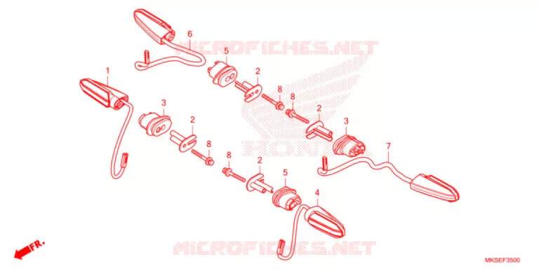 CLIGNOTANT Honda MOTO 1100 AFRICA-TWIN 2021  CRF1100A4M