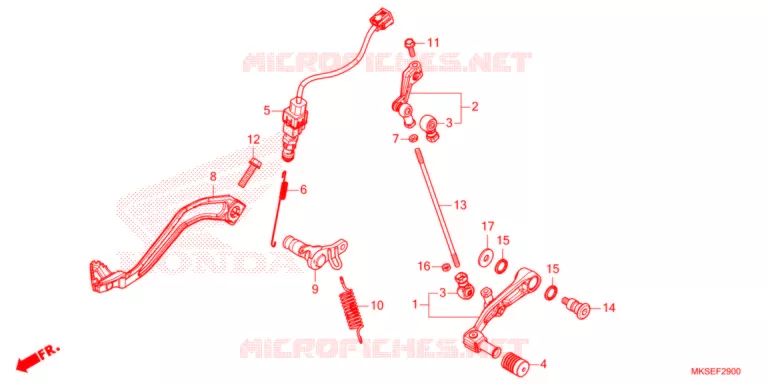 PEDALE Honda MOTO 1100 AFRICA-TWIN 2021  CRF1100A4M