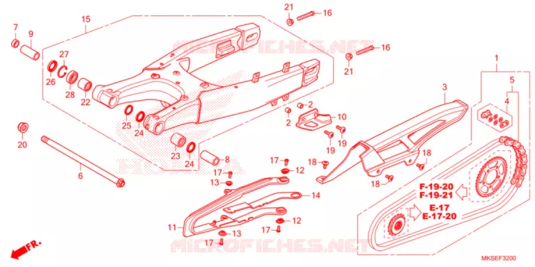 BRAS OSCILLANT Honda MOTO 1100 AFRICA-TWIN 2021  CRF1100A4M