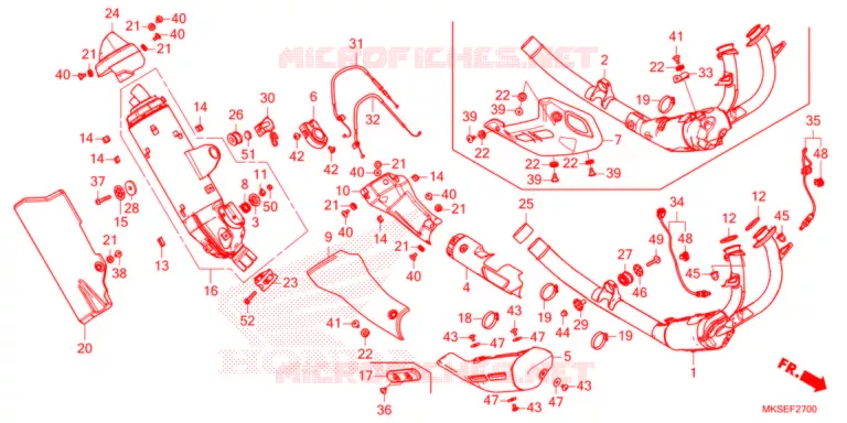 SILENCIEUX D'ECHAPPEMENT Honda MOTO 1100 AFRICA-TWIN 2021  CRF1100AL2M