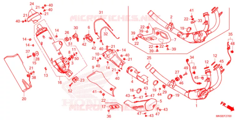 SILENCIEUX D'ECHAPPEMENT Honda MOTO 1100 AFRICA-TWIN 2021  CRF1100ALM