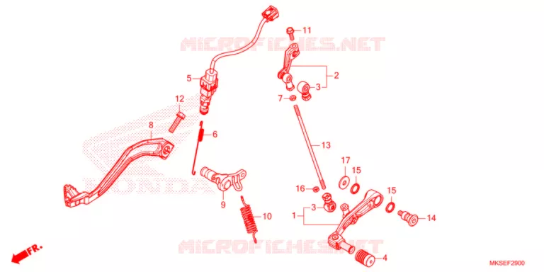 PEDALE Honda MOTO 1100 AFRICA-TWIN 2021  CRF1100AM