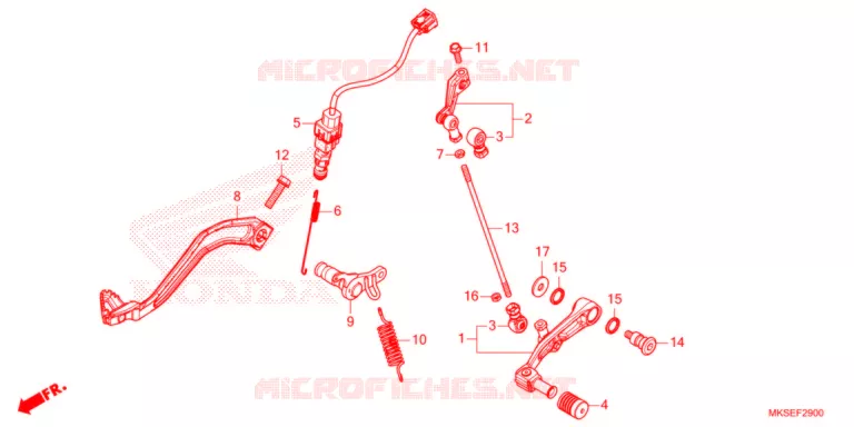PEDALE Honda MOTO 1100 AFRICA-TWIN 2021  CRF1100AM