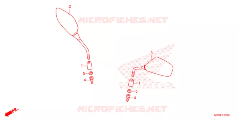 RETROVISEUR Honda MOTO 1100 AFRICA-TWIN 2021  CRF1100AM