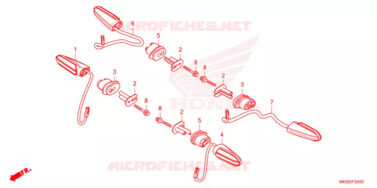 CLIGNOTANT Honda MOTO 1100 AFRICA-TWIN 2021  CRF1100D2M
