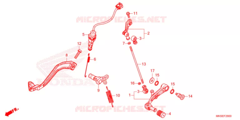 PEDALE Honda MOTO 1100 AFRICA-TWIN 2021  CRF1100D2M