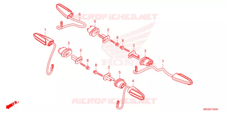CLIGNOTANT Honda MOTO 1100 AFRICA-TWIN 2021  CRF1100D2M