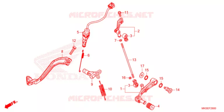 PEDALE Honda MOTO 1100 AFRICA-TWIN 2021  CRF1100D4M