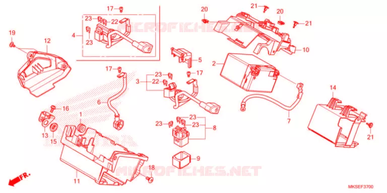 BATTERIE Honda MOTO 1100 AFRICA-TWIN 2021  CRF1100D4M