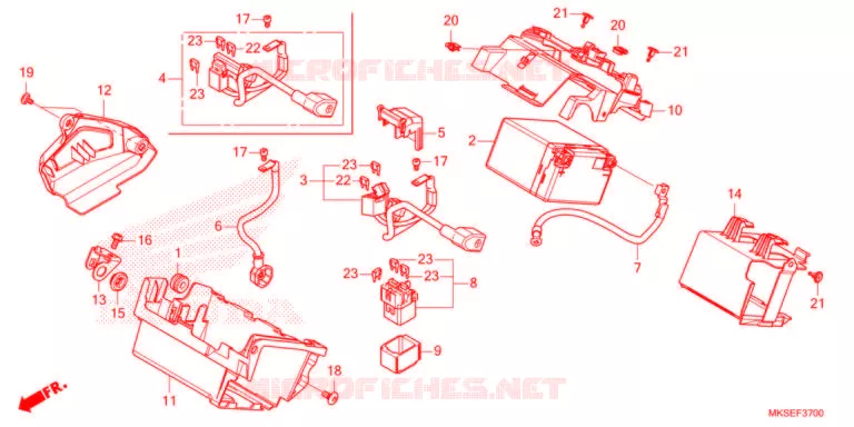 BATTERIE Honda MOTO 1100 AFRICA-TWIN 2021  CRF1100DM
