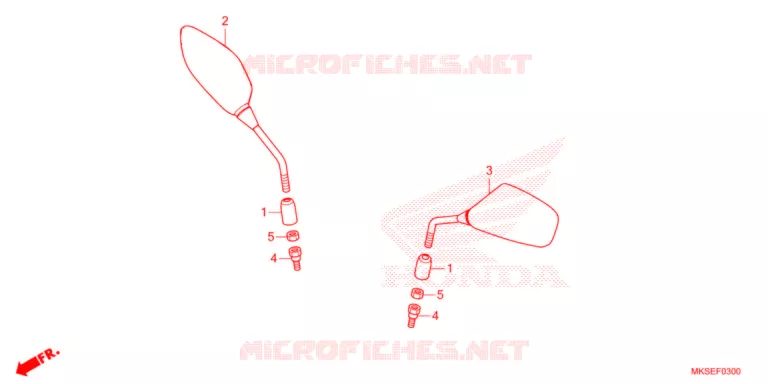 RETROVISEUR Honda MOTO 1100 AFRICA-TWIN 2021  CRF1100DM