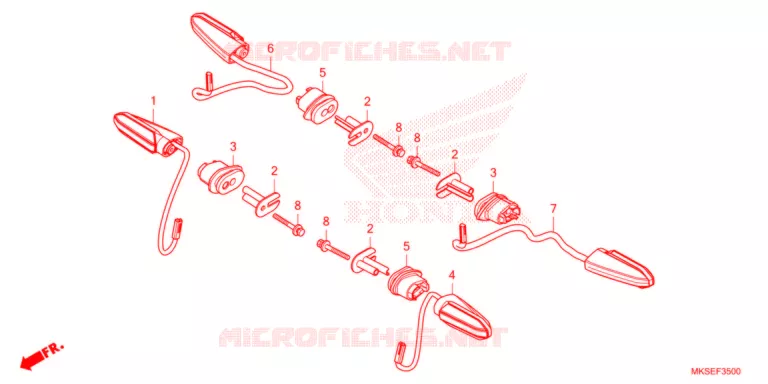 CLIGNOTANT Honda MOTO 1100 AFRICA-TWIN 2021  CRF1100DM