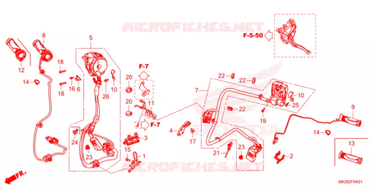 COMMUTATEUR/CABLE (DCT) Honda MOTO 1100 AFRICA-TWIN 2021  CRF1100DM