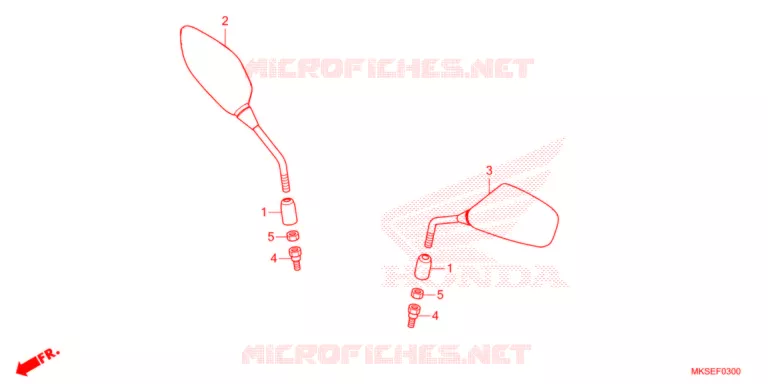 RETROVISEUR Honda MOTO 1100 AFRICA-TWIN 2021  CRF1100DM
