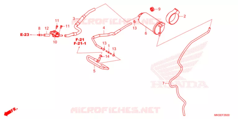 SYSTÈME DE RECYCLAGE DES GAZ Honda MOTO 1100 AFRICA-TWIN 2021  CRF1100DM