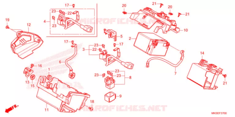 BATTERIE Honda MOTO 1100 AFRICA-TWIN 2021  CRF1100DM