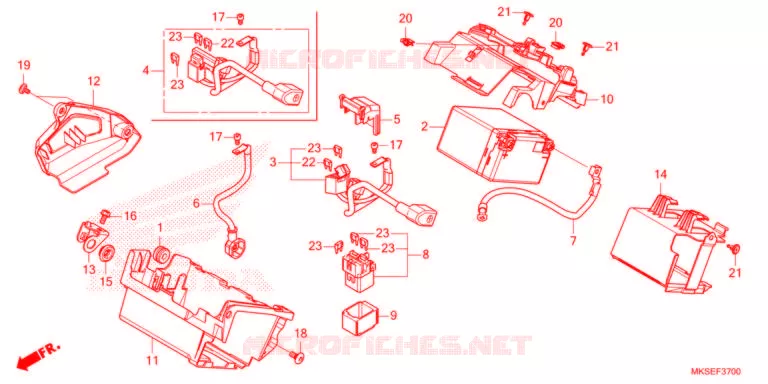 BATTERIE Honda MOTO 1100 AFRICA-TWIN 2021  CRF1100ALM