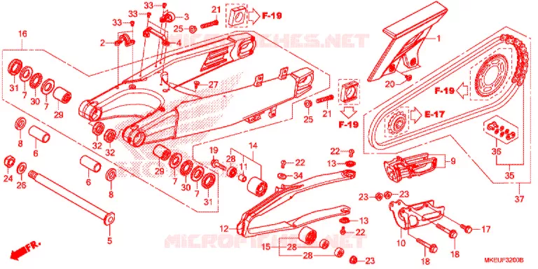BRAS OSCILLANT Honda MOTO 450 CRF 2020  CRF450LL