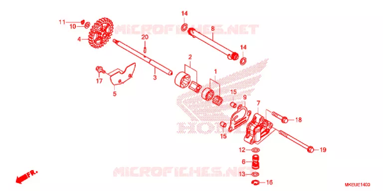 POMPE A HUILE Honda MOTO 450 CRF 2020  CRF450LL