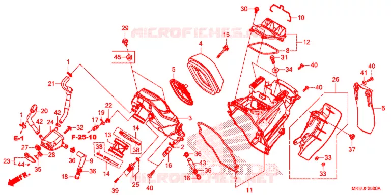 FILTRE A AIR Honda MOTO 450 CRF 2020  CRF450LL