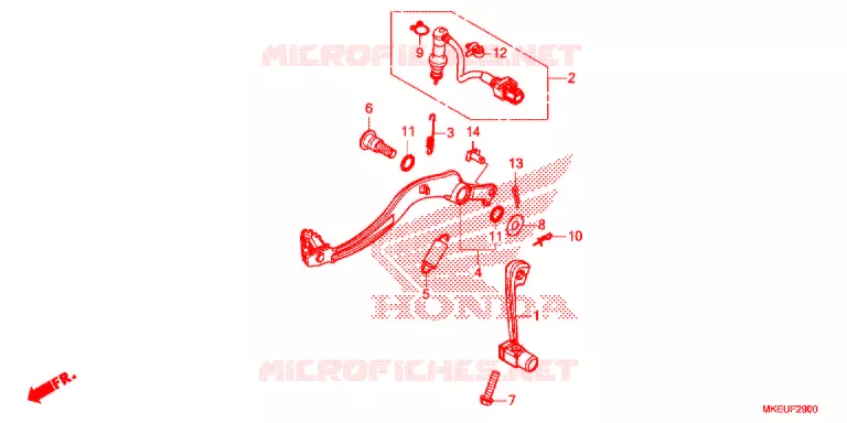 PEDALE Honda MOTO 450 CRF 2020  CRF450LL