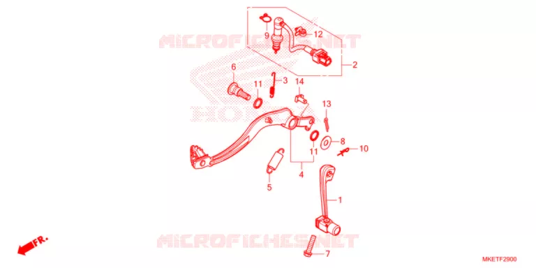 PEDALE Honda MOTO 450 CRF 2021  CRF450RLM