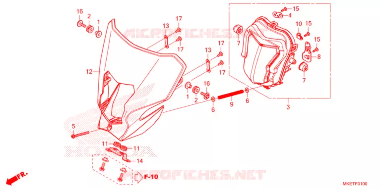 PHARE Honda MOTO 450 CRF 2021  CRF450RLM