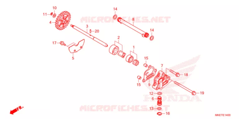 POMPE A HUILE Honda MOTO 450 CRF 2022  CRF450RLM