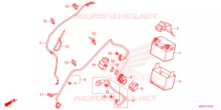 BATTERIE Honda MOTO 450 CRF 2021  CRF450RLM