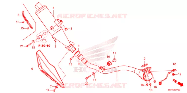 SILENCIEUX D'ECHAPPEMENT Honda SCOOTER 750 FORZA 2021  NSS750M