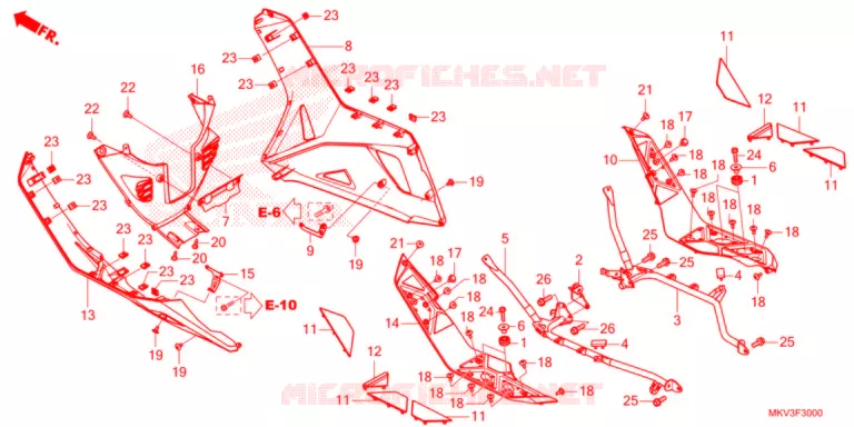MARCHE PIEDS Honda SCOOTER 750 FORZA 2022  NSS750M