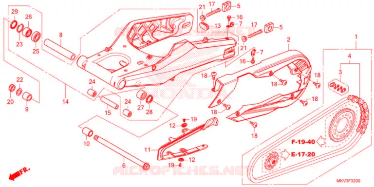 BRAS OSCILLANT Honda SCOOTER 750 FORZA 2021  NSS750M
