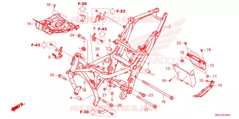 CADRE Honda SCOOTER 750 FORZA 2021  NSS750M