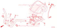 GUIDON pour Honda FOURTRAX 420 RANCHER 4X4 AT DCT de 2021