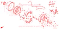 FLASQUE   MACHOIRES DE FREIN ARRIERE pour Honda FOURTRAX 420 RANCHER 4X4 DCT EPS de 2021