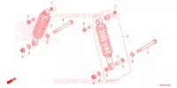 AMORTISSEUR ARRIERE pour Honda FOURTRAX 420 RANCHER 4X4 AT IRS EPS ESP de 2021