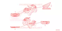 AUTOCOLLANTS pour Honda FOURTRAX 420 RANCHER 4X4 AT IRS EPS ESP de 2021