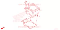 CYLINDRE pour Honda FOURTRAX 420 RANCHER 4X4 AT IRS EPS ESP de 2021