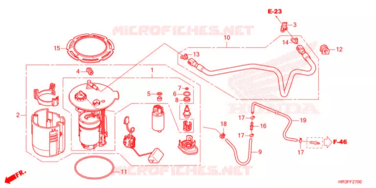 POMPE A ESSENCE Honda ATV 420 FOURTRAX 2021  TRX420FM1M