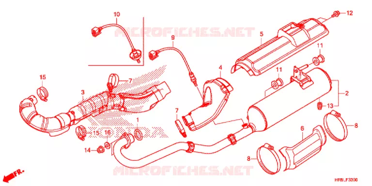 SILENCIEUX D'ECHAPPEMENT Honda ATV 520 FOURTRAX 2021  TRX520FM6M