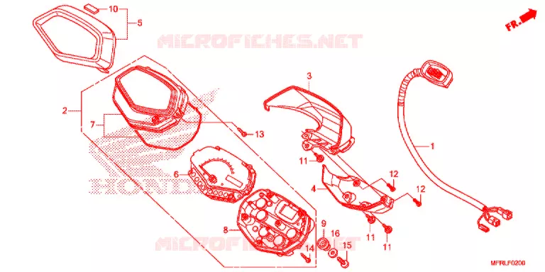 COMPTEUR Honda MOTO 1300 VT 2020  VT1300CXAL