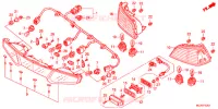 FEUX COMBINES ARRIERE (GL1800C/D/E/F/G/H) pour Honda GL 1800 GOLD WING ABS NAVI de 2015