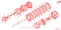 EMBRAYAGE pour Honda GL 1800 GOLD WING ABS ROUGE de 2015